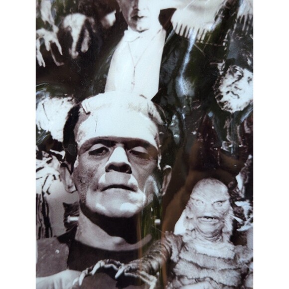 Rock Rebel Universal Monsters Coffin Backpack Dracula Mummy Frankenstein EUC - Picture 5 of 14